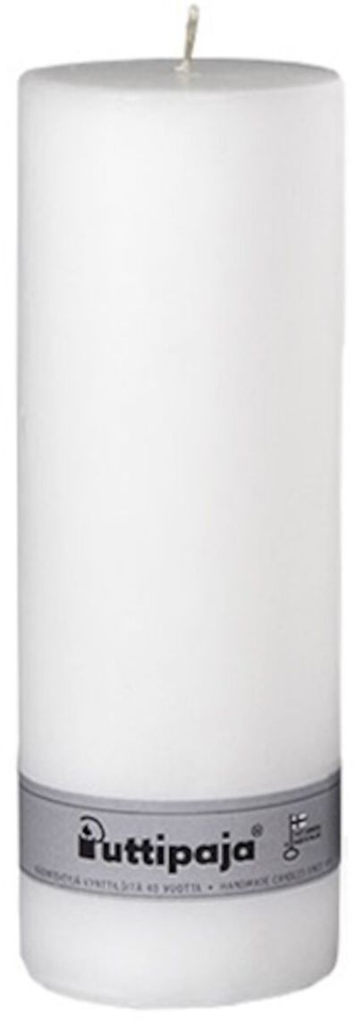 Puttipaja® Puttipaja läpivärjätty pöytäkynttilä 30 cm valkoinen
