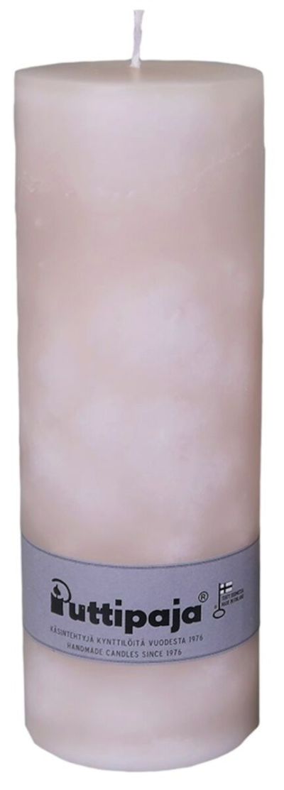 Puttipaja® Puttipaja läpivärjätty pöytäkynttilä 20 cm puuteri