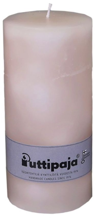 Puttipaja® Puttipaja läpivärjätty pöytäkynttilä 15 cm puuteri