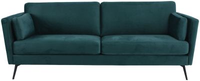 Veke Carlo 3,5-istuttava sohva tummanvihreä Monolith 37, musta metallijalka ME-18 | Alk. 799,00 €