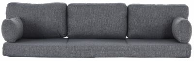 Kiteen Notte taittopatjasarja 75x190 cm sis. selkä- ja sivutyynyt harmaa | Alk. 586,00 €