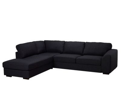 Veke Monte Carlo avokulmasohva vasen tummanharmaa West 519 kangas