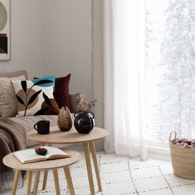 Veke Mieli sivuverho 140x280 cm hiekka | Alk. 31,90 €