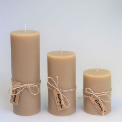 Puttipaja® Puttipaja Puttisarja pöytäkynttilä 15 cm beige