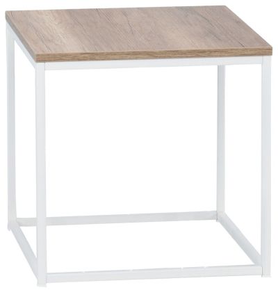 Hiipakka Isla sohvapöytä pieni valkoinen/vintage tammi