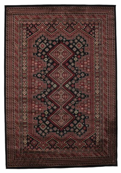 Veke Majestic viskoosimatto 160x230 cm musta/punainen | Alk. 229,00 €