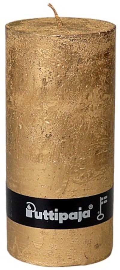 Puttipaja® Puttipaja Metallihohtokynttilä 15 cm antiikkikulta