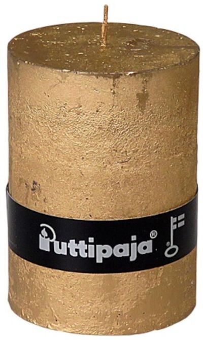 Puttipaja® Puttipaja Metallihohtokynttilä 10 cm antiikkikulta