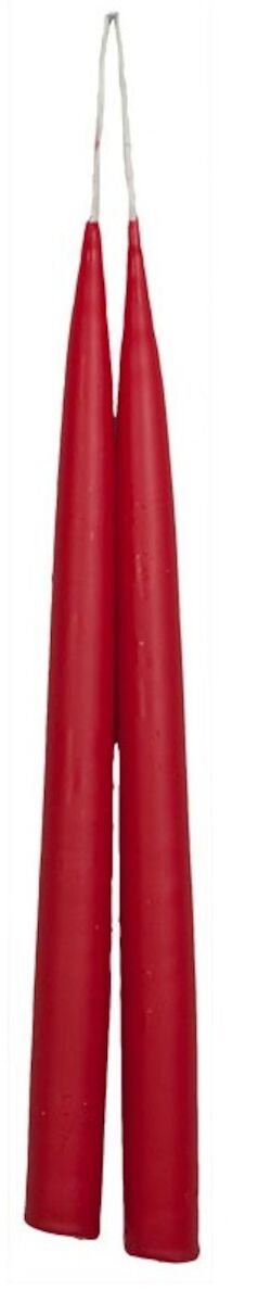 Puttipaja® Puttipaja antiikkikynttilä 30 cm 2 kpl punainen | Alk. 5,25 €