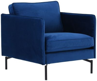 Veke Cosy nojatuoli tummansininen Brunei 32, metallijalat | Alk. 649,00 €