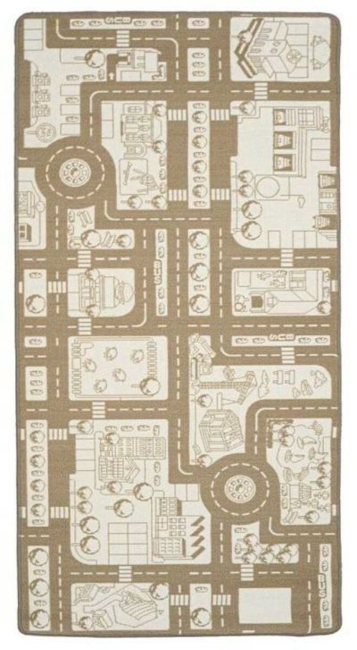 Mattokymppi Liikennematto 133x190 cm beige