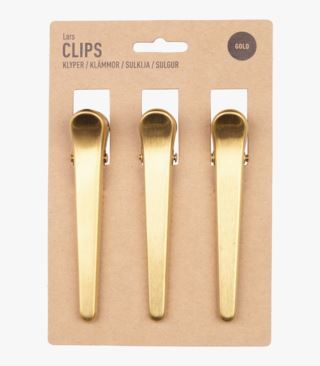 Local Chef Lars pitkä nipistin, 3 kpl kulta