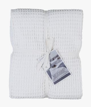 hemtex Big Waffel päiväpeitto valkoinen | Alk. 89,95 €