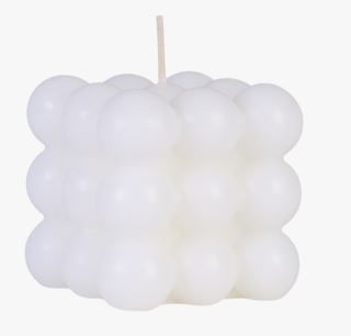 Moments Bubble square koristekynttilä valkoinen | Alk. 8,95 €