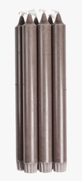 Moments Premium stearin 6pk kruunukynttilä sumuinen liila