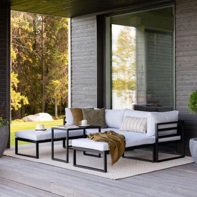 Veke Kallio sohvaryhmä musta/harmaa