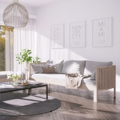 Kiteen Aarre vuodesohva 200x75/140, koivu/beige patjasarja | Alk. 1 449,00 €