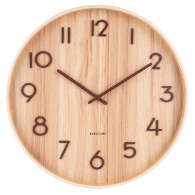 Karlsson Pure seinäkello 40 cm, vaalea puu | Alk. 75,00 €