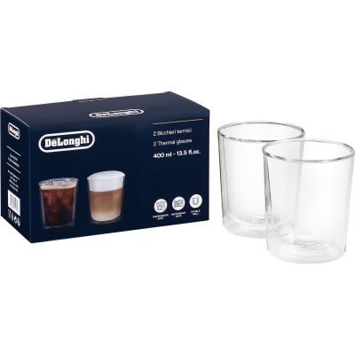 DeLonghi Kaksiseinäinen termoslasi 400 ml 2-pakkaus | Alk. 22,00 €