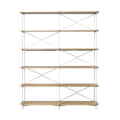 FDB Møbler A91 Nordhavn hyllyjärjestelmä Oak nature lacquered Silk Grey TB | Alk. 1 828,00 €