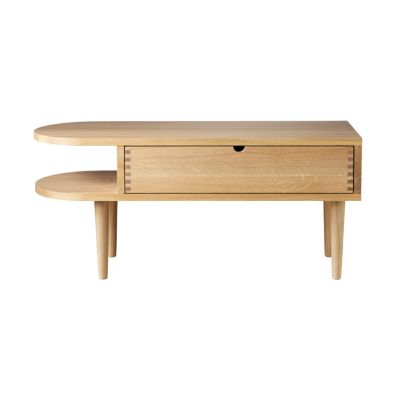 FDB Møbler F24 Radius penkki Oak nature lacquered 35x90 cm | Alk. 828,00 €