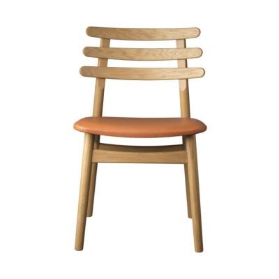 FDB Møbler J48 tuoli Oak nature lacquered-cognac leather | Alk. 710,09 €