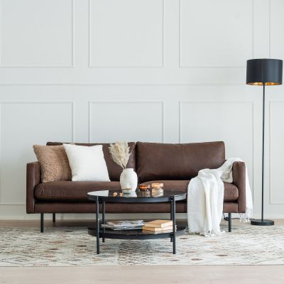 Veke Scandic Copenhagen 3-istuttava sohva ruskea Colorado 05 bonded-nahka | Alk. 1 395,00 €