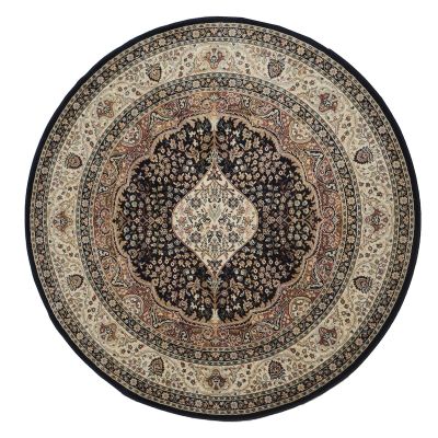 Mattokymppi Royal Palace viskoosimatto pyöreä Ø135 cm sininen | Alk. 75,00 €