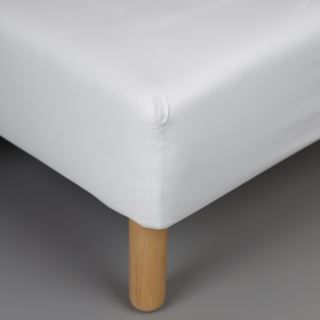 Premium Collection Egyptian cotton muotoonommeltu aluslakana valkoinen