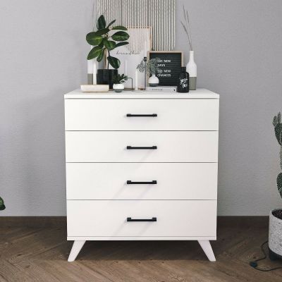 Vivano Jova lipasto 4-laatikolla valkoinen | Alk. 139,00 €