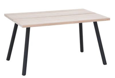 Veke Veini tammi lankkupöytä 140x90 cm valkolakattu tammi/musta | Alk. 699,00 €