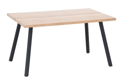 Veke Veini tammi lankkupöytä 140x90 cm lakattu tammi/musta