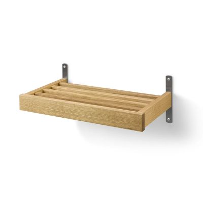 Oscarssons Möbel, Nadja Kenkähylly 50 cm seinäkiinnitteinen Öljytty tammi/hiottu teräs | Alk. 174,00 €