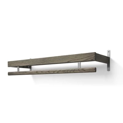Oscarssons Möbel, Nadja Hattuhylly 100 cm 1 taso Savustettu tammi/hiottu teräs | Alk. 271,00 €