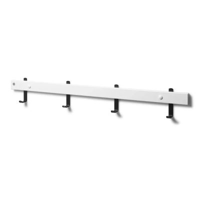 Oscarssons Möbel, Nadja Naulakko 70 cm Valkoinen lakattu koivu/musta teräs | Alk. 73,00 €