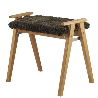Oscarssons Möbel, Alme Jakkara Öljytty tammi/ Lampaannahka ruskea | Alk. 461,00 €