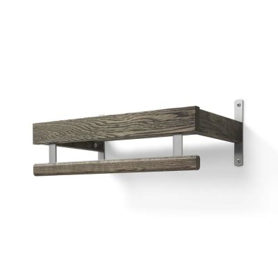 Oscarssons Möbel, Nadja Hattuhylly 50 cm 1 taso Savustettu tammi/teräs teräs | Alk. 212,00 €