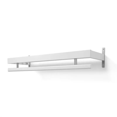 Oscarssons Möbel, Nadja Hattuhylly 100 cm 1 taso Valkoinen lakattu koivu/teräsjalka | Alk. 301,00 €