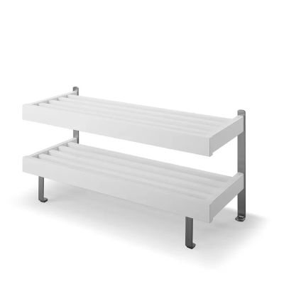 Oscarssons Möbel, Nadja Kenkähylly 80 cm Valkoinen lakattu koivu/maateräs | Alk. 353,00 €