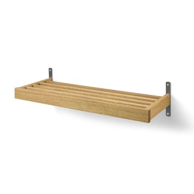 Oscarssons Möbel, Nadja Kenkähylly 80 cm seinäkiinnitteinen Öljytty tammi/hiottu teräs | Alk. 193,00 €