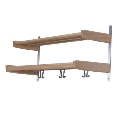 Oscarssons Möbel, Meja Hattuhylly 90 cm 2 hyllyä Valkoinen öljytty tammi | Alk. 334,00 €