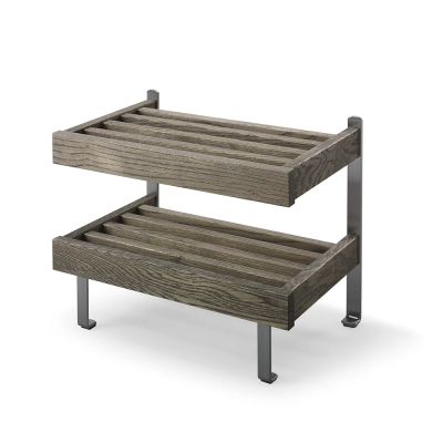 Oscarssons Möbel, Nadja Kenkähylly Savustettu tammi/hiottu teräs | Alk. 309,00 €