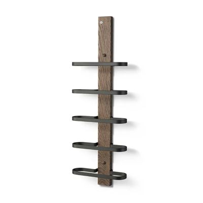 Oscarssons Möbel, Mazzi viinihylly 5 pulloa Savustettu tammi / Matt Black Steel | Alk. 171,00 €