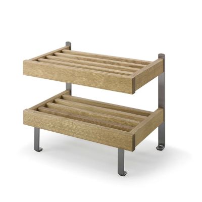 Oscarssons Möbel, Nadja kenkähylly Öljytty tammi/hiottu teräs | Alk. 309,00 €