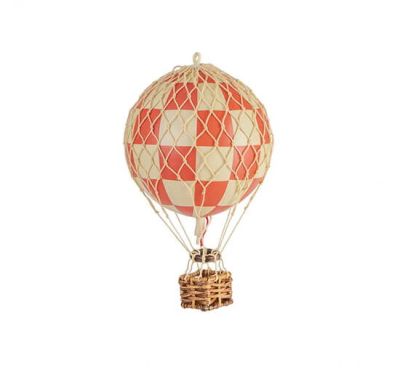 Authentic Models Floating The Skies kuumailmapallo punainen ruudullinen