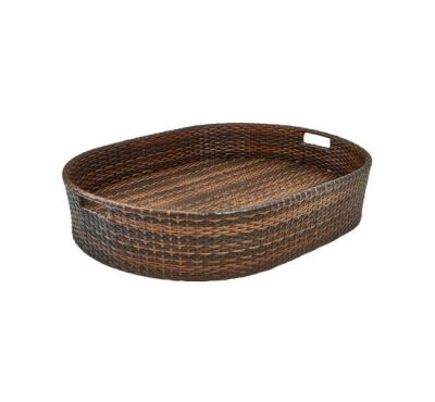 Newport Kelluva allastarjotin ovaali ruskea