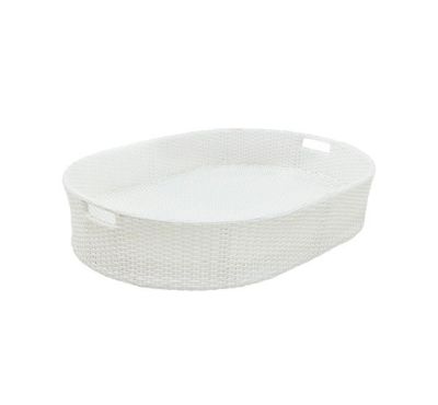 Newport Kelluva allastarjotin valkoinen ovaali