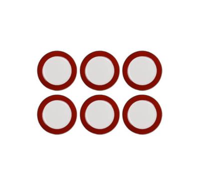 Newport Audley Deep Red -jälkiruokalautanen, 6 kpl