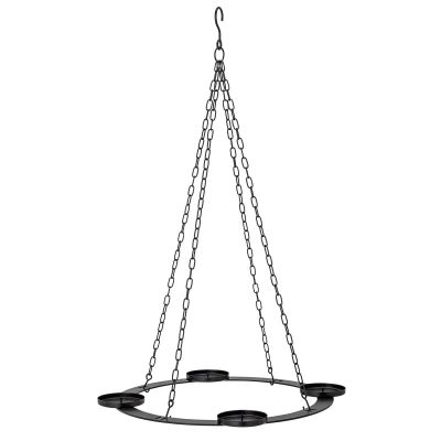 Bloomingville Jutta adventtikynttilänjalka kynttiläkruunu Ø40 cm Musta