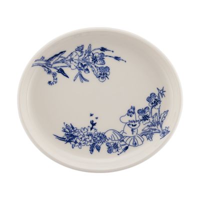 Arabia Muumi Haru soikea lautanen 16 cm. Sinivalkoinen | Alk. 18,00 €